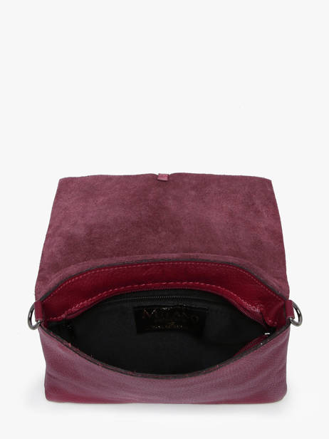 Cross Body Tas Caviar Leder Milano Violet caviar CA22112 ander zicht 3